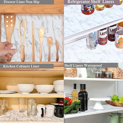 Shelf Liner for Kitchen Cabinets 15 Inch Wide X 20 Ft Non Adhesive Cabinet - Image 2