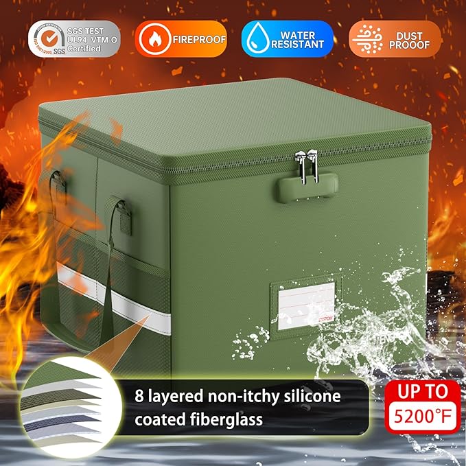 ENGPOW 5200°F File Box Fireproof Document Box - Image 3