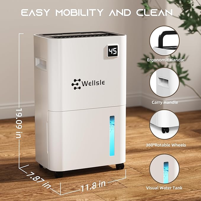 50 Pint Dehumidifier for Home, Basement - Image 6