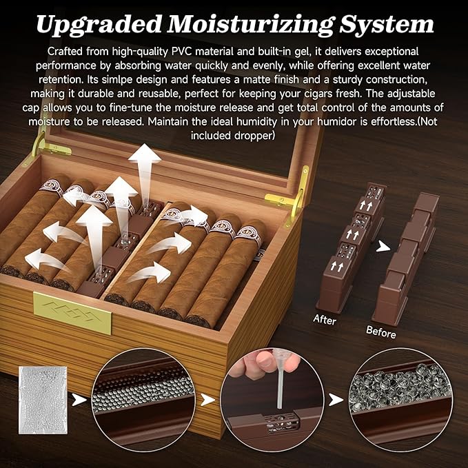 TISFA Cigar Box Handcrafted Humidor - Image 6