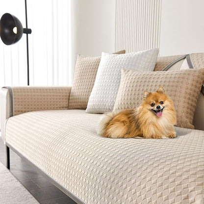 OTOB Cooling Dog Couch Cover Ice Silk Fiber, Washable & Non Slip Pet Mat Sofa by OTOB