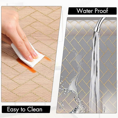 Cooyes Shelf Liner for Kitchen Cabinets – Non-Adhesive Waterproof Drawer Liner - Image 6