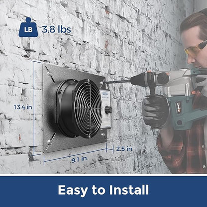 ALORAIR 260CFM Crawl Space Ventilator Fan, 6.7 Inch Basement Vent Fan - Image 5