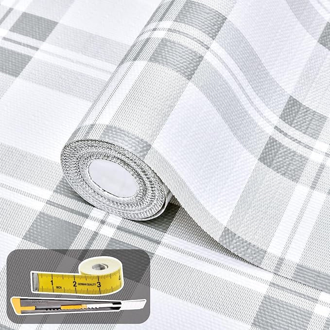 Drawer and Shelf Liner for Kitchen Cabinet: 12 in X 20 Ft Non Slip Waterproof by Kimhan