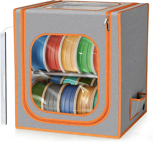 3D Printer Filament Storage Box- 2 Tiers Metal Filament Storage Rack by Specializedin3DPrinterUpgradeAccessories