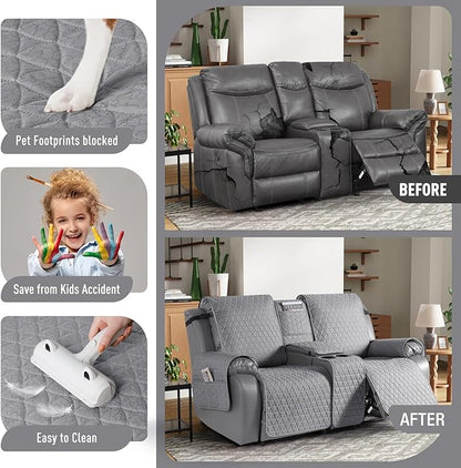 TAOCOCO 100% Waterproof Loveseat Recliner Couch Sofa Covers - Image 2