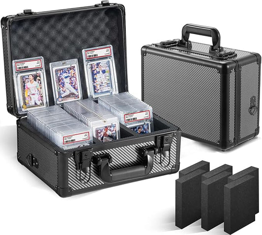 Graded Card Storage Box, Trading Cards Slab Carrying Case, 3 Row Hard Sports by Unknown