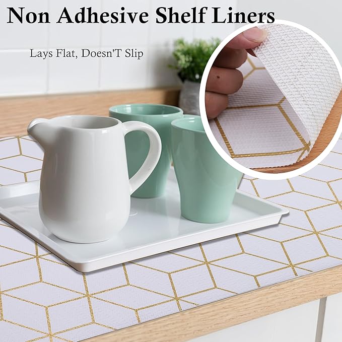 Shelf Liners for Kitchen Cabinets 24 Inch Wide X 20 Ft Non Adhesive Cabinet - Image 3