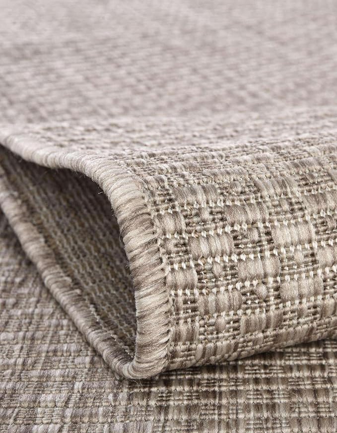 Unique Loom Outdoor Solid Collection Area Rug - Image 5