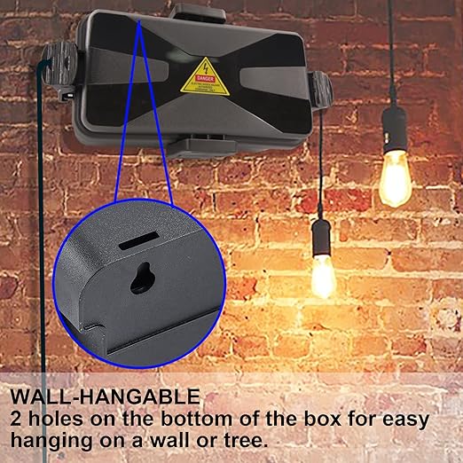 Outdoor Electrical Box Waterproof IP54 Black Outdoor Extension Cord Cover - Image 6