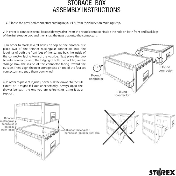 Storex 24-Inch Archive Storage Box - Image 3
