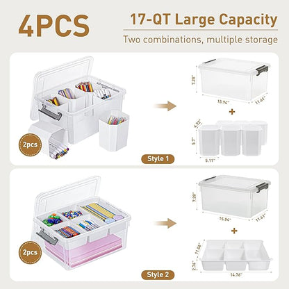 Citylife 17 QT Plastic Storage Box - Image 2