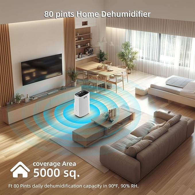 5000 Sq.Ft Dehumidifier for Basement - Image 6