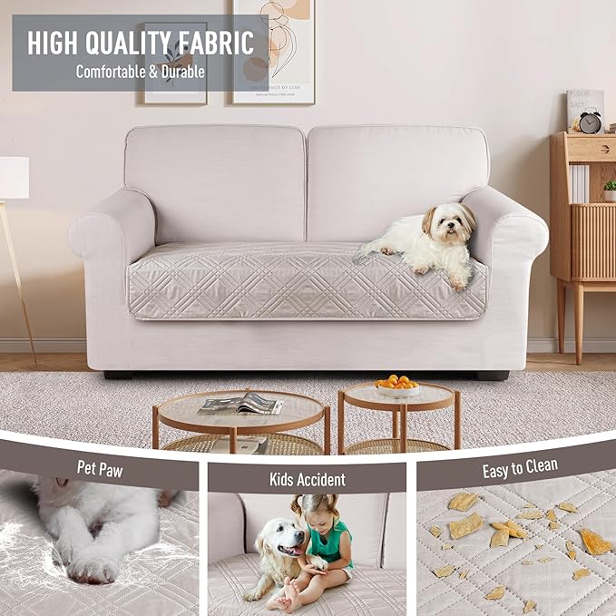 TAOCOCO 100% Waterproof Couch Cushion Cover Reversible Sofa Seat Cover - Image 4