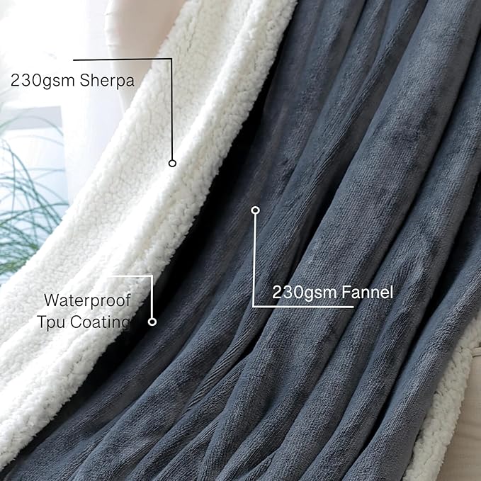 Waterproof King Size Blankets for Bed 80'' x 90'', Water Proof and Stain - Image 5