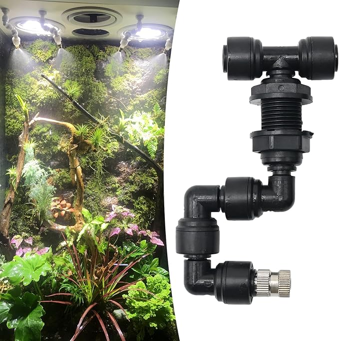 Reptile Misting Spray Nozzle for Rainforest Tank Pet Cooling Adjustable Reptile - Image 7