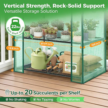 Ohuhu Mini Greenhouse for Indoor Outdoor, Small Plastic Plant Green House - Image 6