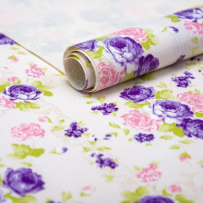 18" W x 96" L Floral Drawer and Shelf Liner by DwellAid