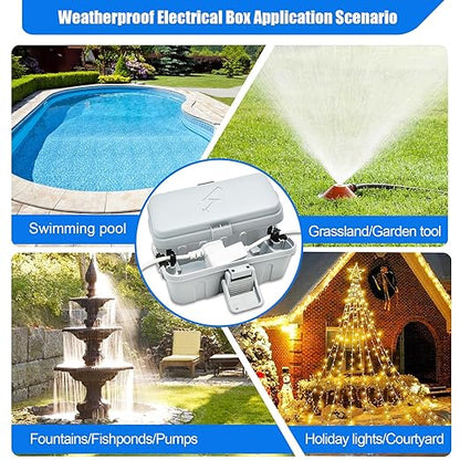 Hrensaw Small Weatherproof Electrical Connection Box, Outdoor Electrical Box - Image 7
