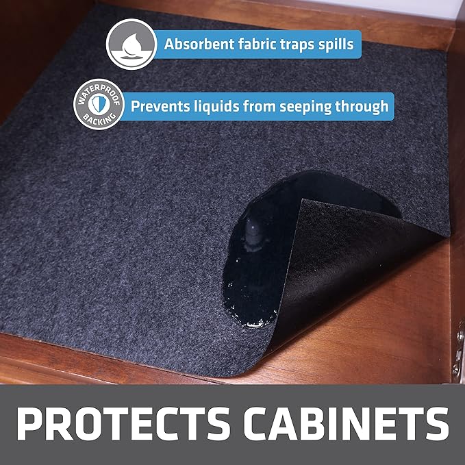 Drymate Premium XL Under Sink Mat, Waterproof Cabinet Protection Mats - Image 2