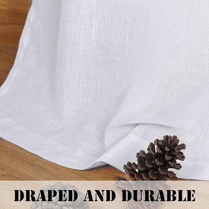 H.VERSAILTEX Linen Curtains Elegant Natural Linen Blended Curtains Energy - Image 6