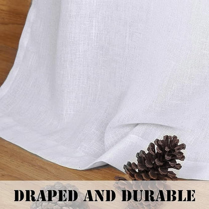 H.VERSAILTEX Linen Curtains Elegant Natural Linen Blended Curtains Energy - Image 6