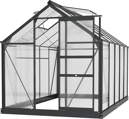 Outsunny 6' x 10' Greenhouse for Outdoors, Polycarbonate Greenhouse by Outsunny