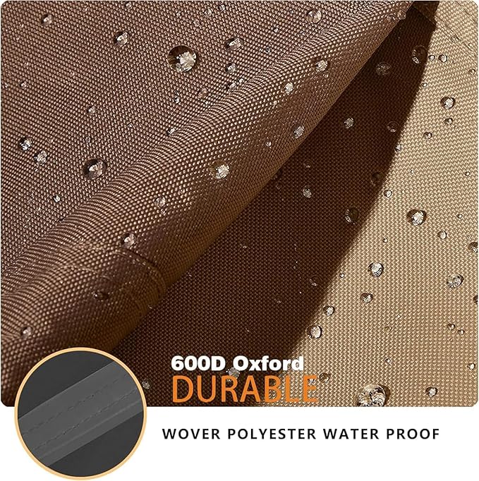 Waterproof Patio Loveseat Cover, 78.7W x 38.2D x 35H inches Heavy Duty 600D - Image 4