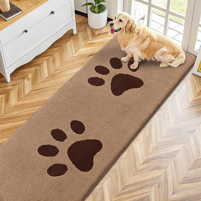 Smiry Dog Door Mat for Muddy Paws, Absorbs Moisture and Dirt, Low-Profile by Smiry