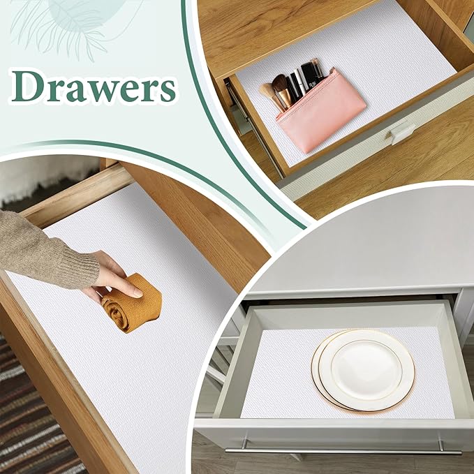 Drawer and Shelf Liner for Kitchen Cabinet: 17 in X 20 Ft Non Slip Waterproof - Image 5