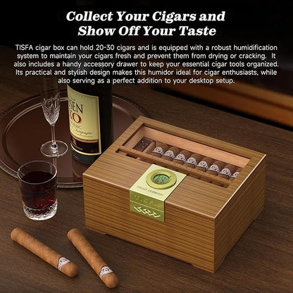TISFA Cigar Box Handcrafted Humidor - Image 9