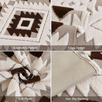Boho Plush Couch Covers for Sofa Washable, Fuzzy Soft Couch Cover for Sectional - Image 8