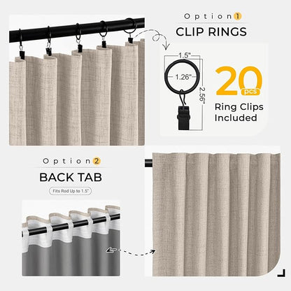 INOVADAY Thermal Sliding Door Curtains 100% Blackout Curtains - Image 4