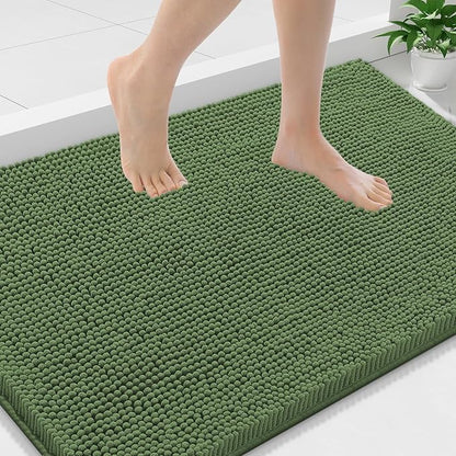 Smiry Luxury Chenille Bathroom Rugs 36x24, Extra Soft and Absorbent Shaggy Bath by Smiry