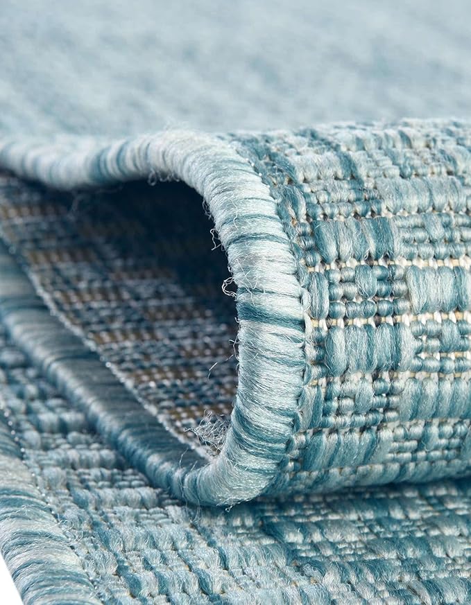 Unique Loom Collection Casual Transitional Solid Heathered Indoor/Outdoor - Image 5