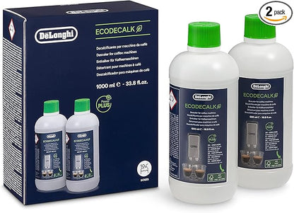 De'Longhi EcoDecalk Descaler 2-Pack, Eco-Friendly Universal Descaling Solution by DeLonghi