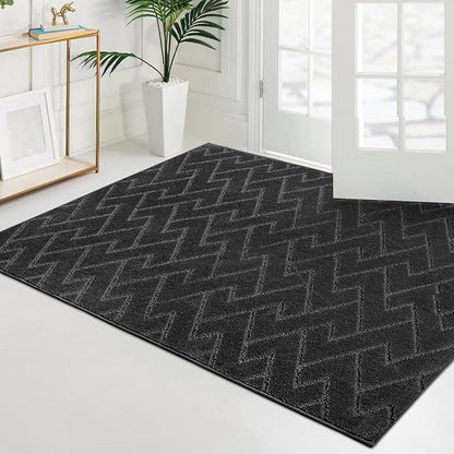 PURRUGS Easy Care Area Rug 4ft x 6ft, Non-Slip Machine Washable Entry Rug - Image 3