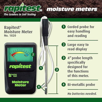 Luster Leaf 1820 Rapitest Soil Moisture Meter - Image 6