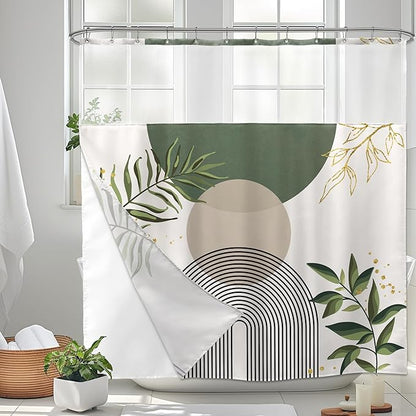 Sage Green Boho Shower Curtain by MitpokBrand