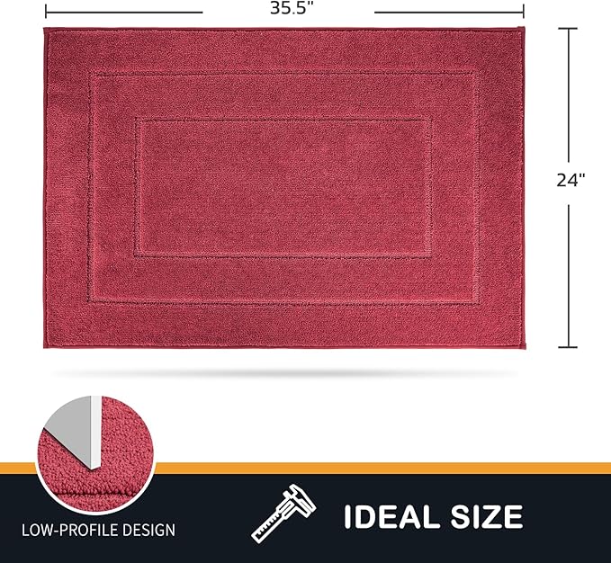 PURRUGS Dirt Trapping Door Mat 24" x 35.5", Non-Slip/Skid Machine Washable - Image 2