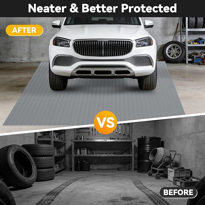 8x25 FT Garage Floor Mat, 2.8mm Thickened Flooring Roll - Image 4