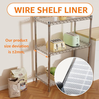 13.5-inch Shelf Liner for Wire Shelving: 1.2 MM Thick Clear Pantry Shelve Liners - Image 6