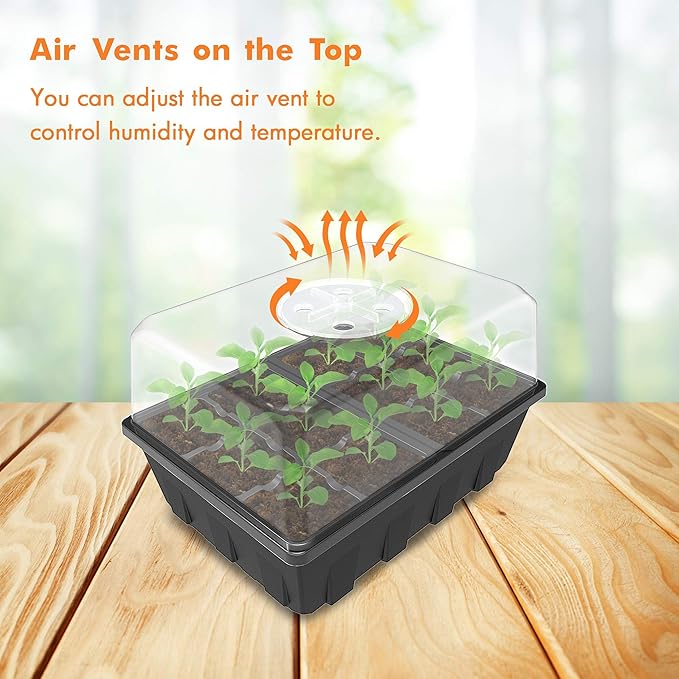 Gardzen 10 Pack Seed Starting Tray, Plant Germination Trays, Seed Starter Kit - Image 3