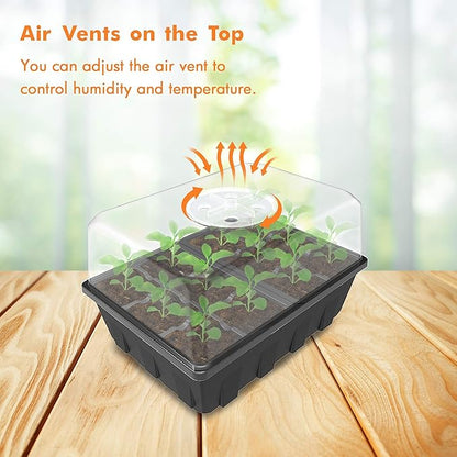 Gardzen 10 Pack Seed Starting Tray, Plant Germination Trays, Seed Starter Kit - Image 3