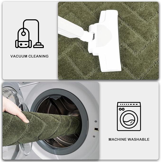 PURRUGS Dirt Trapping Door Mat 34" x 59", Non-Slip Machine Washable Entry Rug - Image 7
