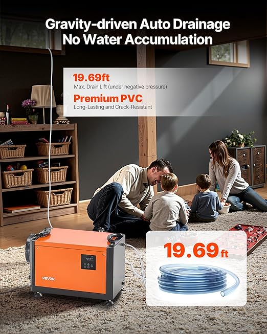 VEVOR 70 Pints Commercial Dehumidifier - Image 6