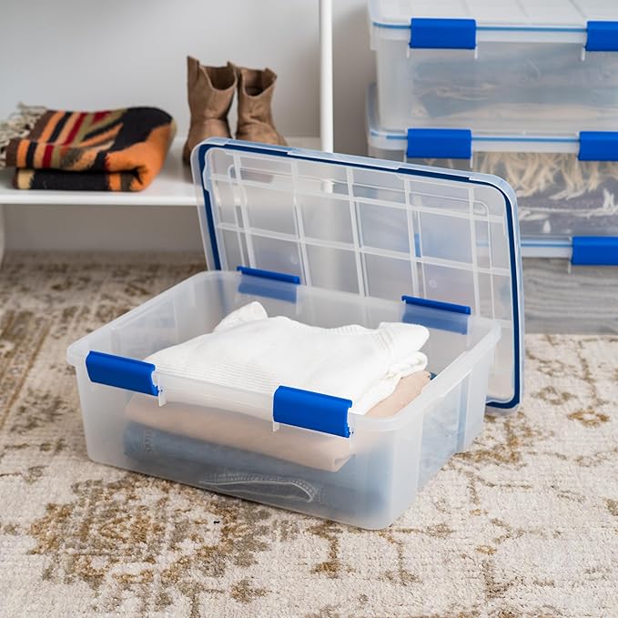 IRIS USA 26.5 Quart WEATHERPRO Plastic Storage Box - Image 4