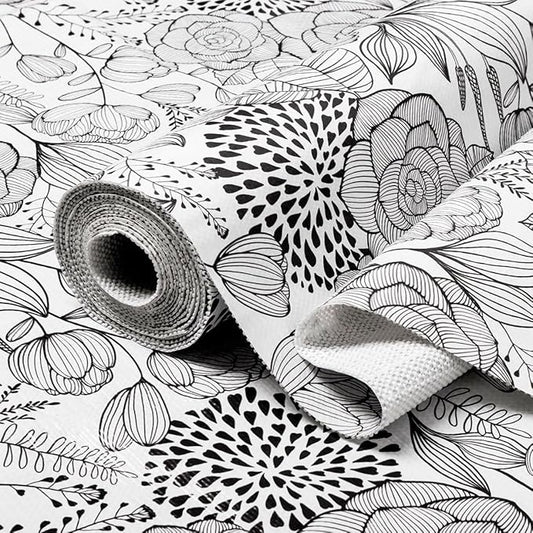 Floral Drawer and Shelf Liner for Kitchen 12IN x 20FT, Non-Adhesive and Strong by Amiitay