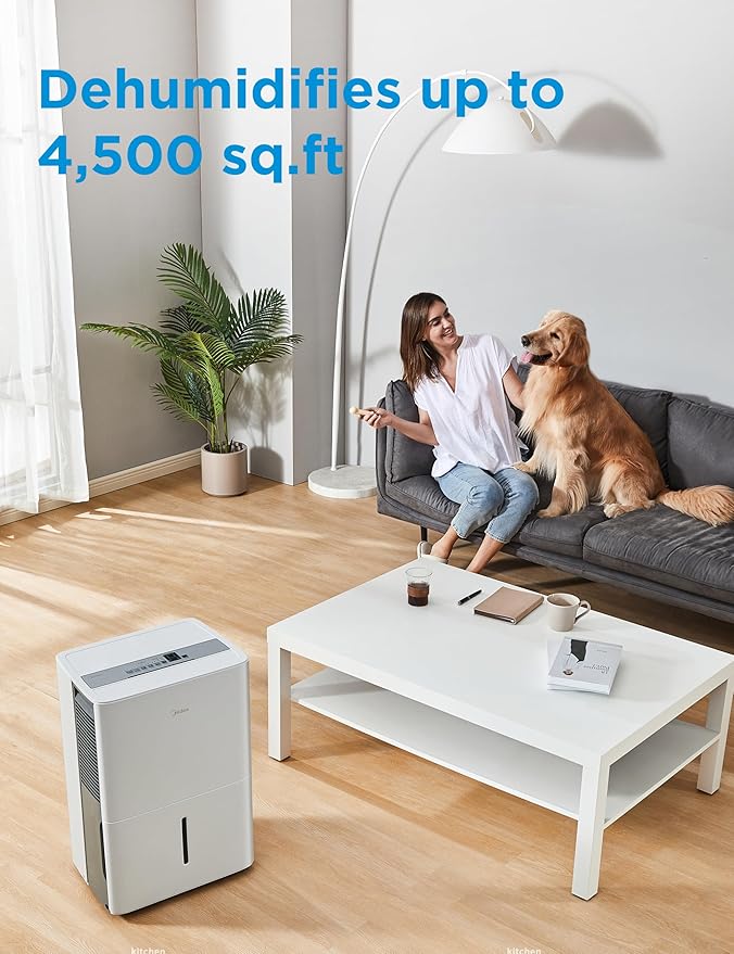 Midea 4, 500 Sq. Ft.Dehumidifier - Image 2