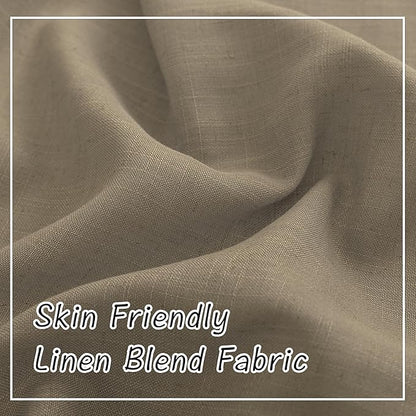 DONREN Flax Linen Curtains 72 Inch Length - Image 4